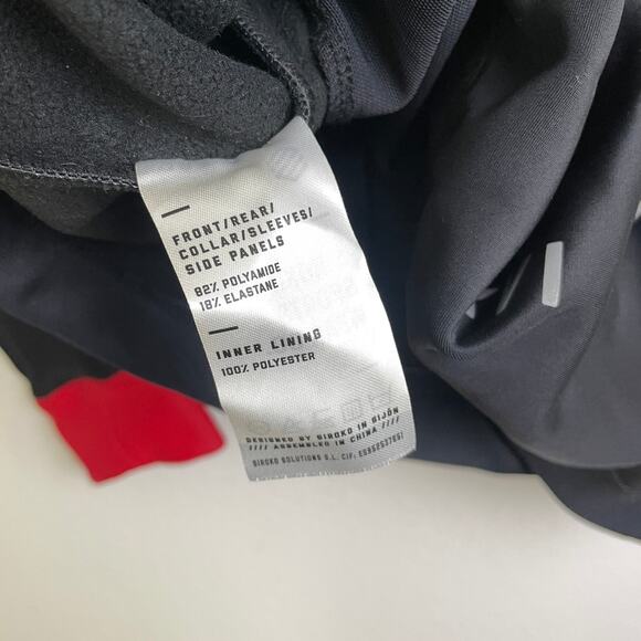 Siroko J1 Montoso Cycling Jacket Mens Size 2XL Black Red Outdoors Full Zip - Picture 9 of 9